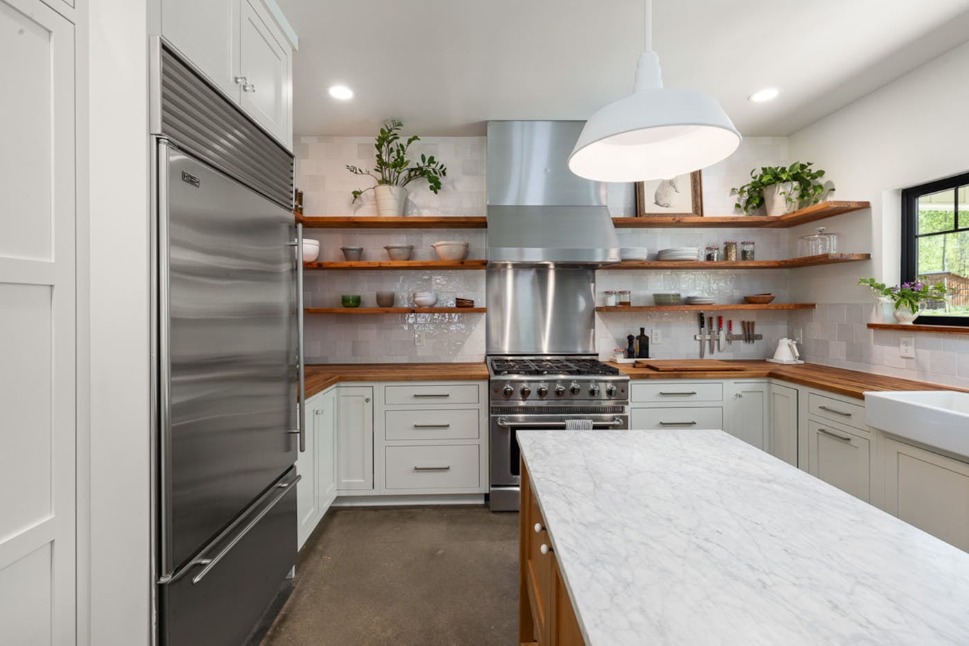 Luxury fitted kitchen interior